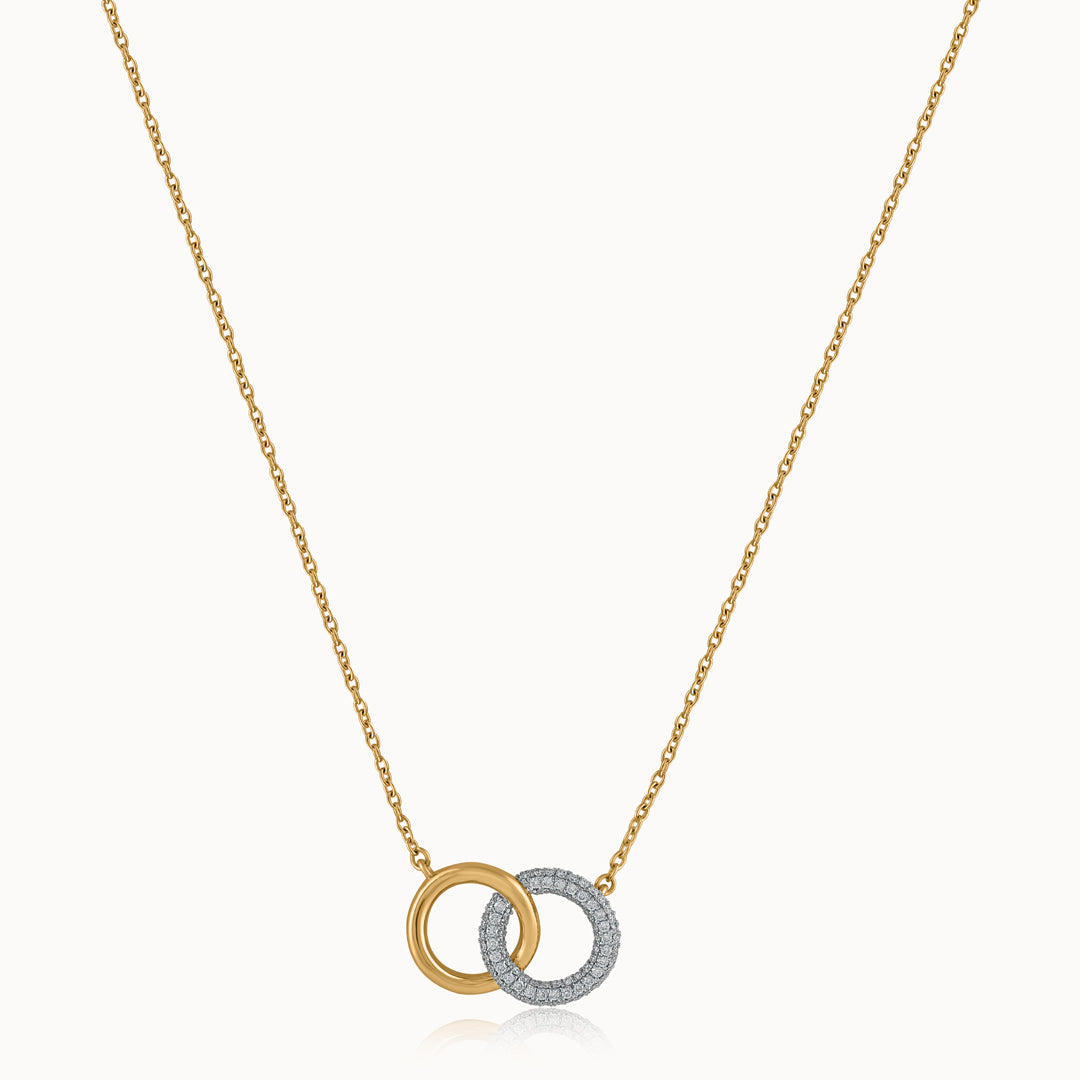 Forever Linked Diamond Necklace, 14K Gold Vermeil, 1/3 ct Lab Grown Diamond-3