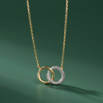 Forever Linked Diamond Necklace, 14K Gold Vermeil, 1/3 ct Lab Grown Diamond-4