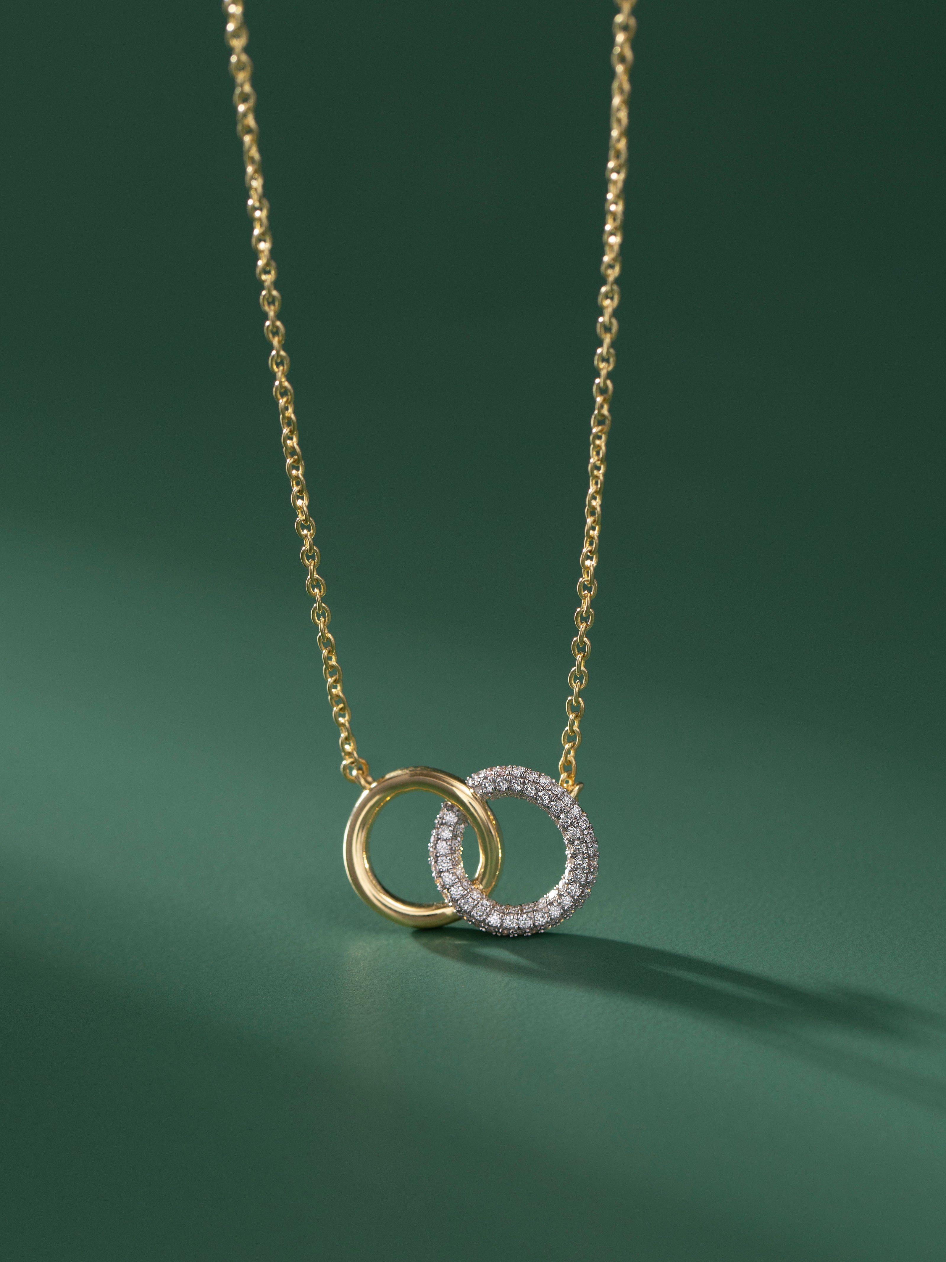 Forever Linked Diamond Necklace, 14K Gold Vermeil, 1/3 ct Lab Grown Diamond-4