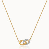 Harmony Link Necklace, 14K Gold Vermeil, 1/4 ct Lab Grown Diamond-3