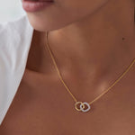 Everlasting Diamond Necklace, 14K Gold Vermeil, 1/3 ct Lab Grown Diamond-4