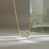 Everlasting Diamond Necklace, 14K Gold Vermeil, 1/3 ct Lab Grown Diamond-1