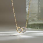 Everlasting Diamond Necklace, 14K Solid Gold, 1/3 ct Lab Grown Diamond-1