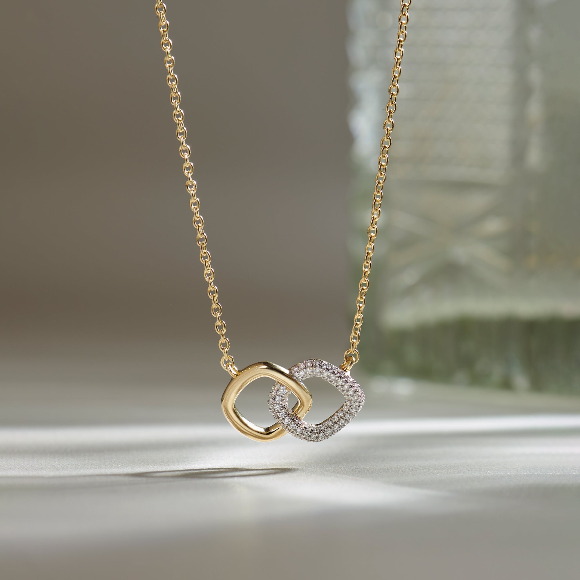 Everlasting Diamond Necklace, 14K Solid Gold, 1/3 ct Lab Grown Diamond-1