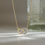 Everlasting Diamond Necklace, 14K Gold Vermeil, 1/3 ct Lab Grown Diamond-1