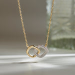 Everlasting Diamond Necklace, 14K Gold Vermeil, 1/3 ct Lab Grown Diamond-6