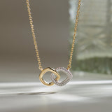 Everlasting Diamond Necklace, 14K Gold Vermeil, 1/3 ct Lab Grown Diamond-6