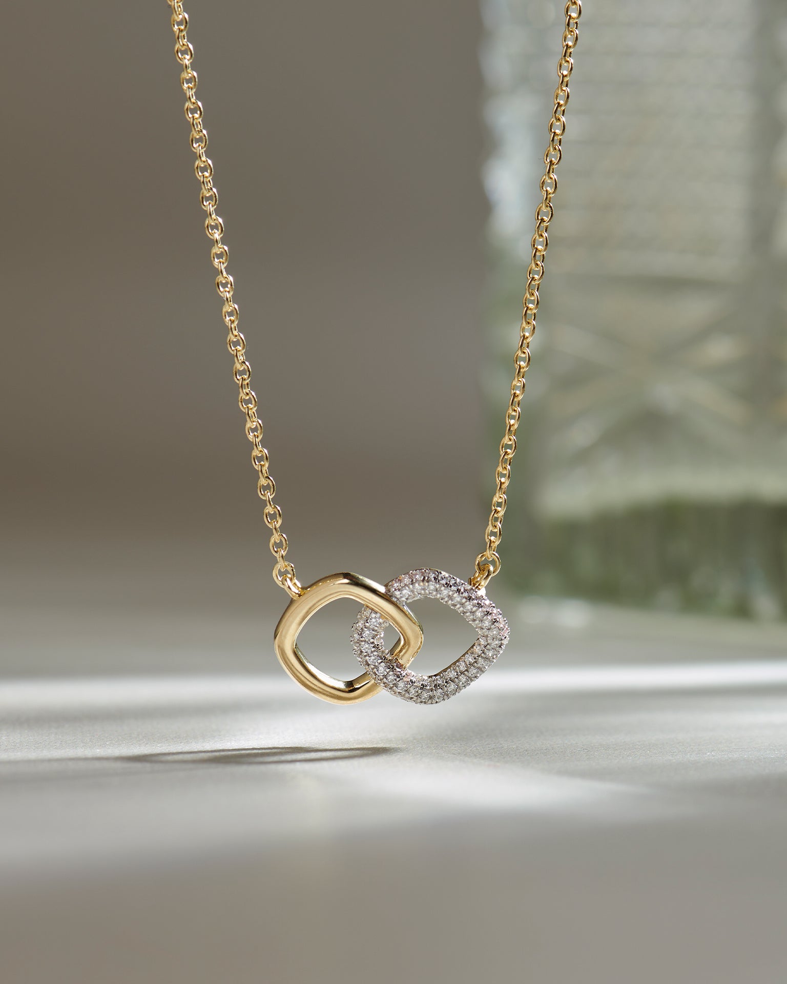 Everlasting Diamond Necklace, 14K Gold Vermeil, 1/3 ct Lab Grown Diamond-6