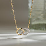 Everlasting Diamond Necklace, 14K Gold Vermeil, 1/3 ct Lab Grown Diamond-6