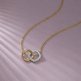 Everlasting Diamond Necklace, 14K Gold Vermeil, 1/3 ct Lab Grown Diamond-5