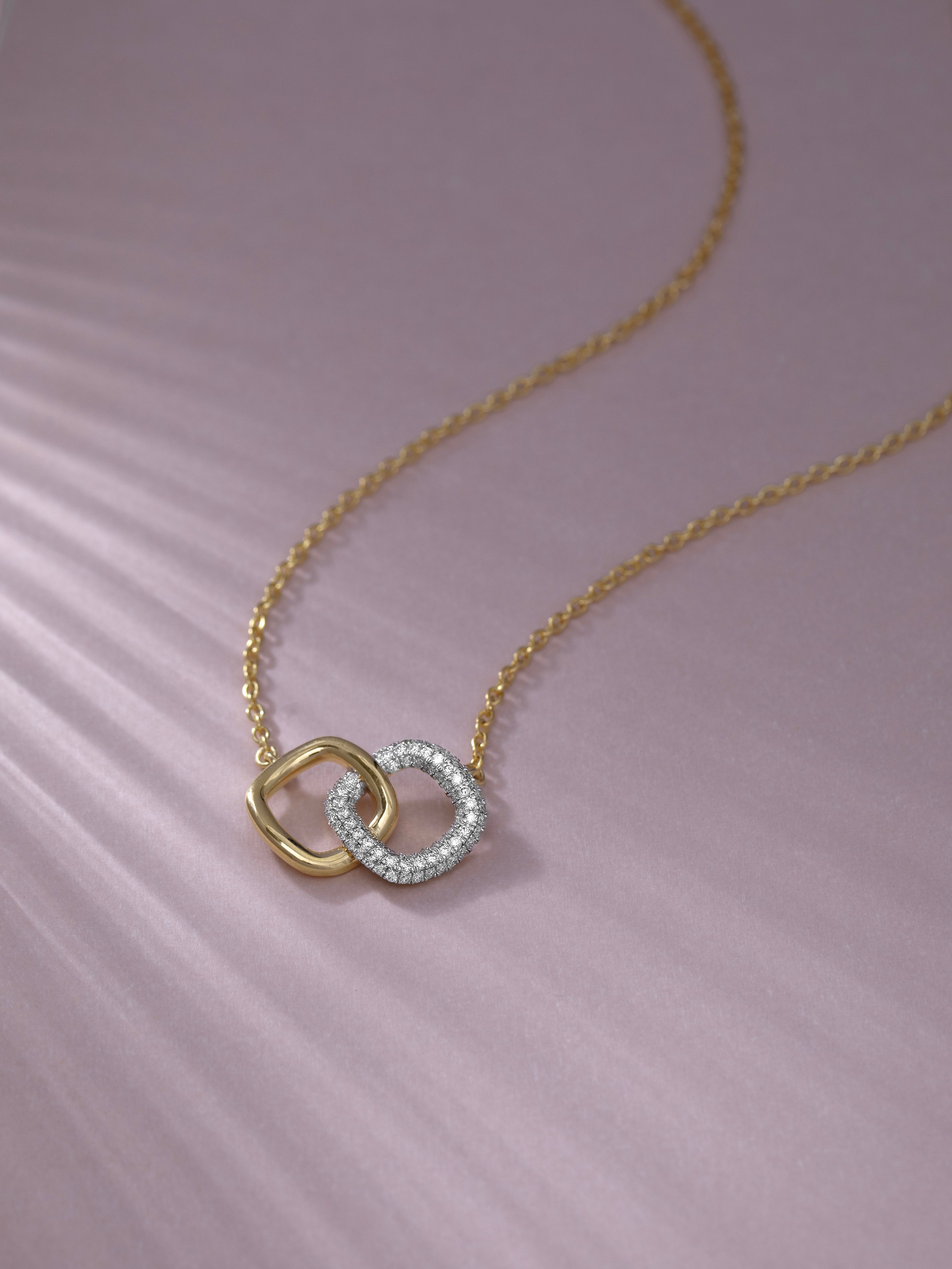 Everlasting Diamond Necklace, 14K Gold Vermeil, 1/3 ct Lab Grown Diamond-5