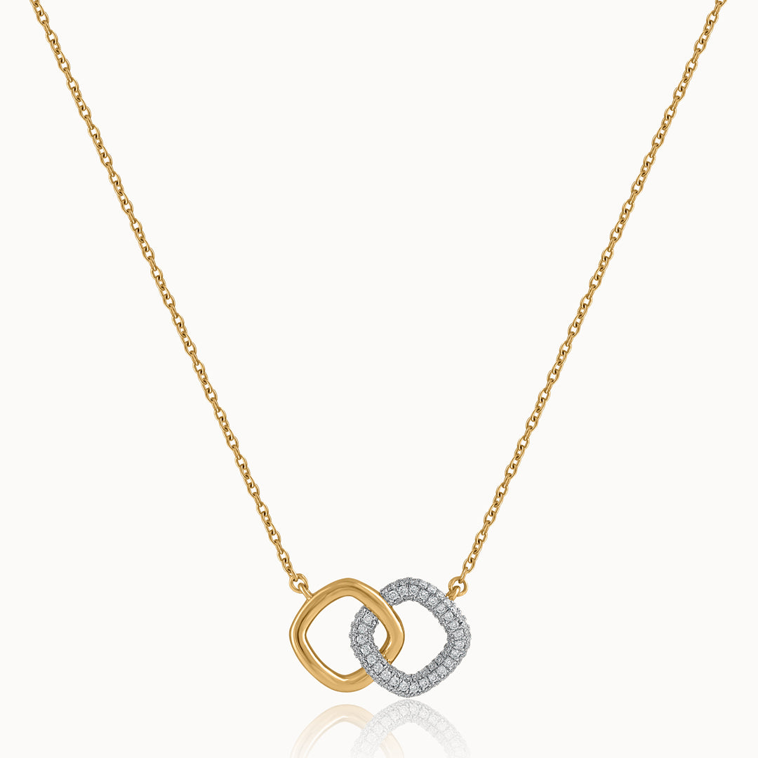 Everlasting Diamond Necklace, 14K Gold Vermeil, 1/3 ct Lab Grown Diamond-3