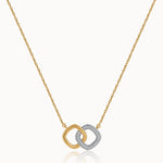 Everlasting Diamond Necklace, 14K Gold Vermeil, 1/3 ct Lab Grown Diamond-3
