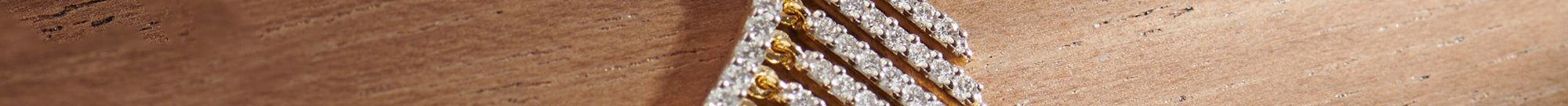 Stardust Fringes Necklace, 14K Gold Vermeil, 7/8 ct Lab Grown Diamond-1