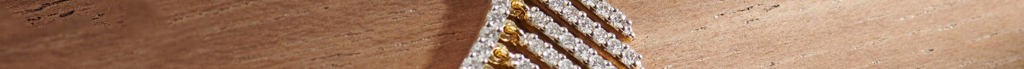 Stardust Fringes Necklace, 14K Gold Vermeil, 7/8 ct Lab Grown Diamond-1