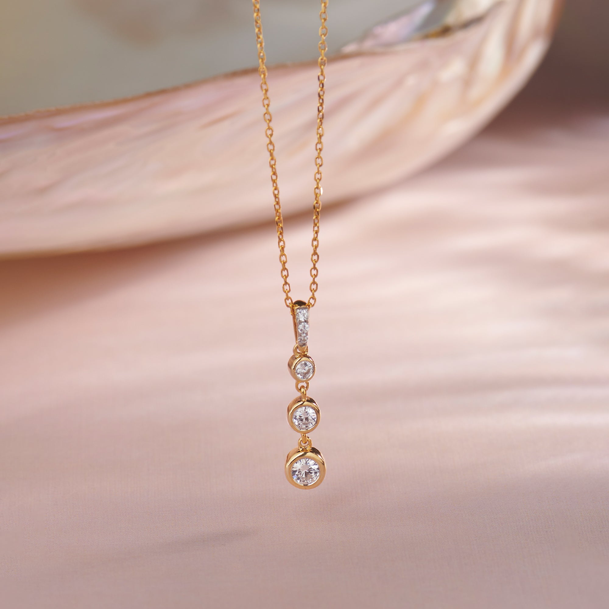 Ever Stylish Solitaire Necklace, 14K Gold Vermeil, 1/3 ct Lab Grown Diamond-1