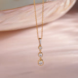 Ever Stylish Solitaire Necklace, 14K Solid Gold, 1/3 ct Lab Grown Diamond-5