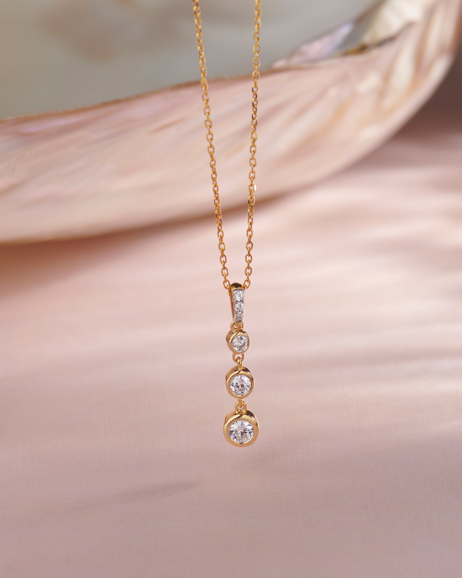 Ever Stylish Solitaire Necklace, 14K Solid Gold, 1/3 ct Lab Grown Diamond-5