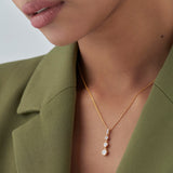 Ever Stylish Solitaire Necklace, 14K Solid Gold, 1/3 ct Lab Grown Diamond-4