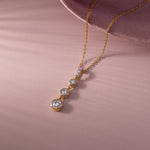 Ever Stylish Solitaire Necklace, 14K Solid Gold, 1/3 ct Lab Grown Diamond-3