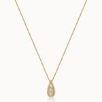 Trio Glow Solitaire Necklace, 14K Gold Vermeil, 1/2 ct Lab Grown Diamond-3