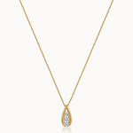 Trio Glow Solitaire Necklace, 14K Gold Vermeil, 1/2 ct Lab Grown Diamond-3