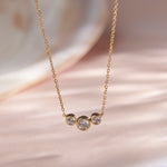 Moonlit Solitaire Necklace, 14K Gold Vermeil, 1/3 ct Lab Grown Diamond-5