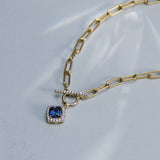 Gemstone Glow Toggle Necklace