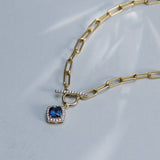 Gemstone Glow Toggle Necklace