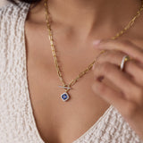 Gemstone Glow Toggle Necklace