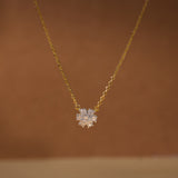 Timeless Diamond Cluster Necklace