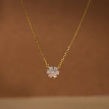 Timeless Diamond Cluster Necklace