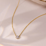 Timeless Diamond Cluster Necklace