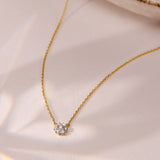Timeless Diamond Cluster Necklace