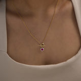 LuxeGem Toggle Necklace
