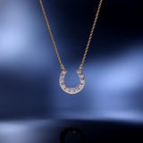 Shimmering Horseshoe Diamond Necklace