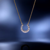 Shimmering Horseshoe Diamond Necklace