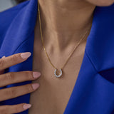 Shimmering Horseshoe Diamond Necklace
