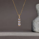 Tri - Star Diamond Necklace