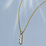 Tri - Star Diamond Necklace