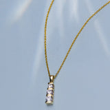 Tri - Star Diamond Necklace