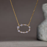 Diamond Ellipse Necklace