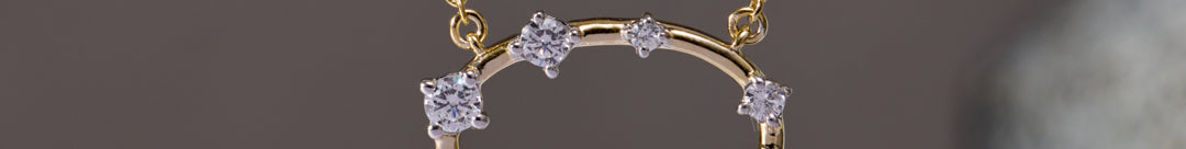 Diamond Ellipse Necklace