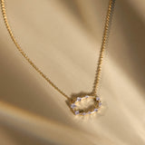Diamond Ellipse Necklace