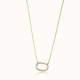 Diamond Ellipse Necklace