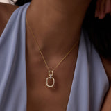 Simply Linked Diamond Necklace
