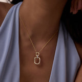 Simply Linked Diamond Necklace