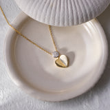 Twinkly Heart Diamond Necklace