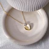 Twinkly Heart Diamond Necklace