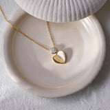 Twinkly Heart Diamond Necklace